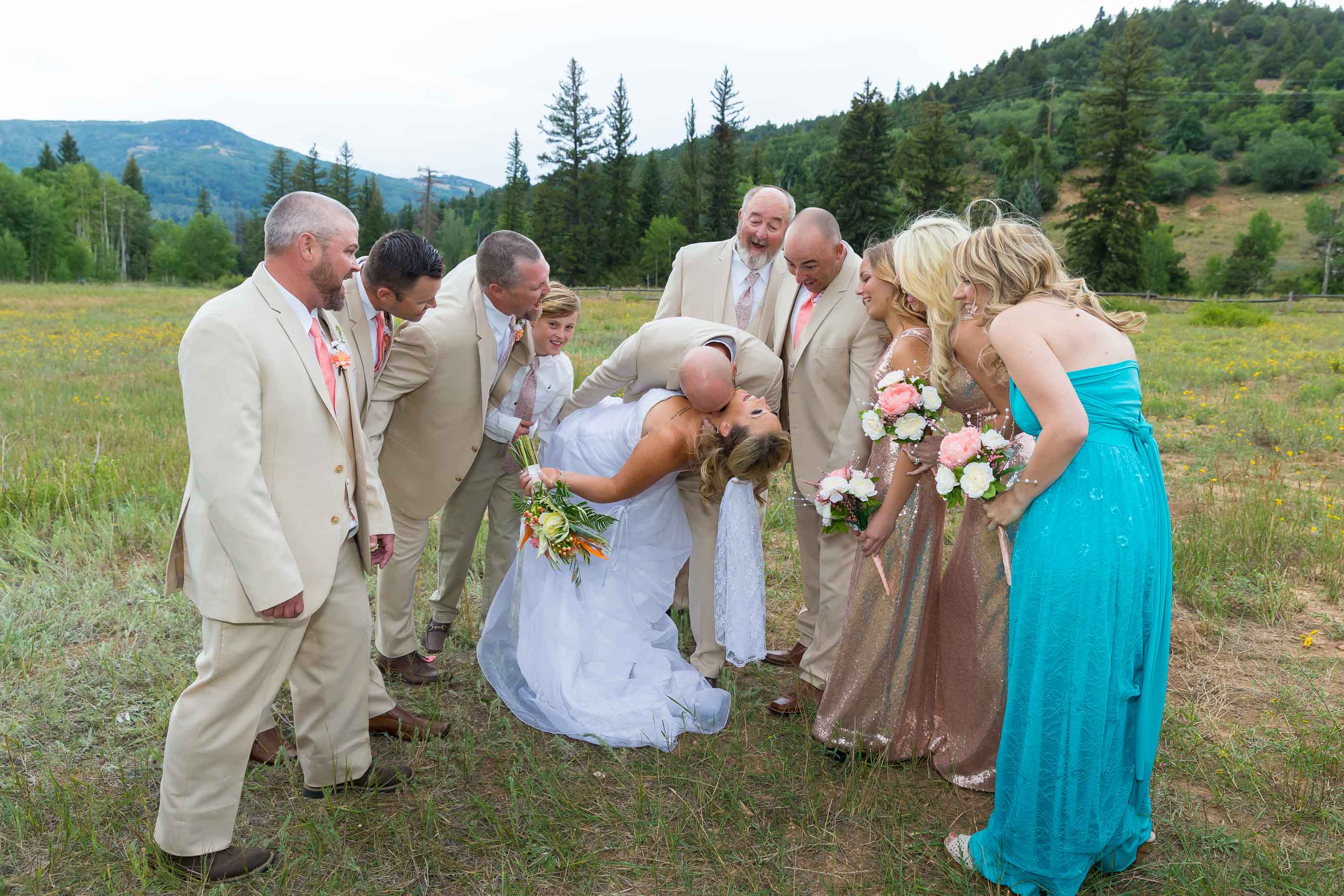 Cedar City Mountain Wedding Party 