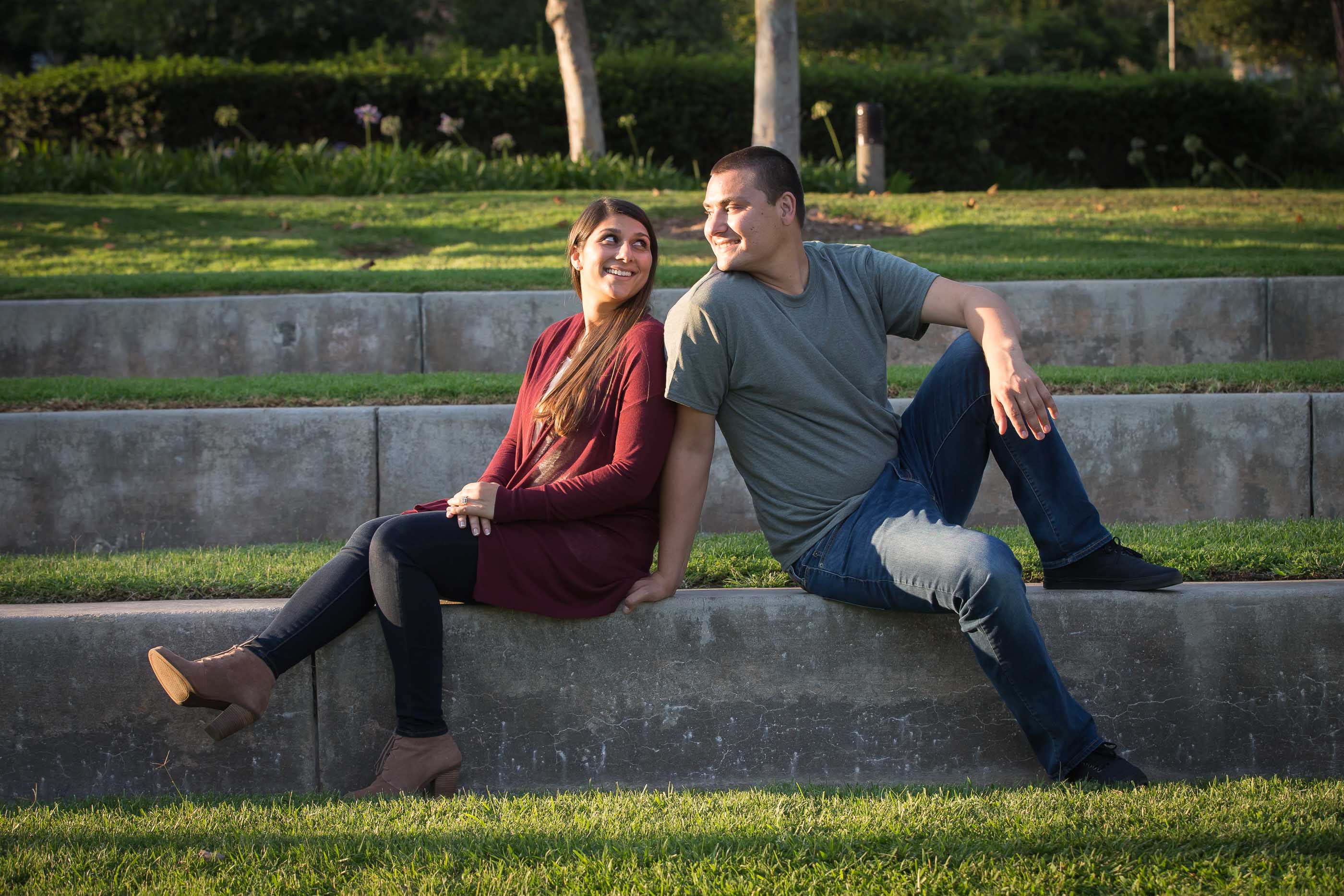 Hey You  I am looking at you Jonny Natalia Engagement Mission Viejo