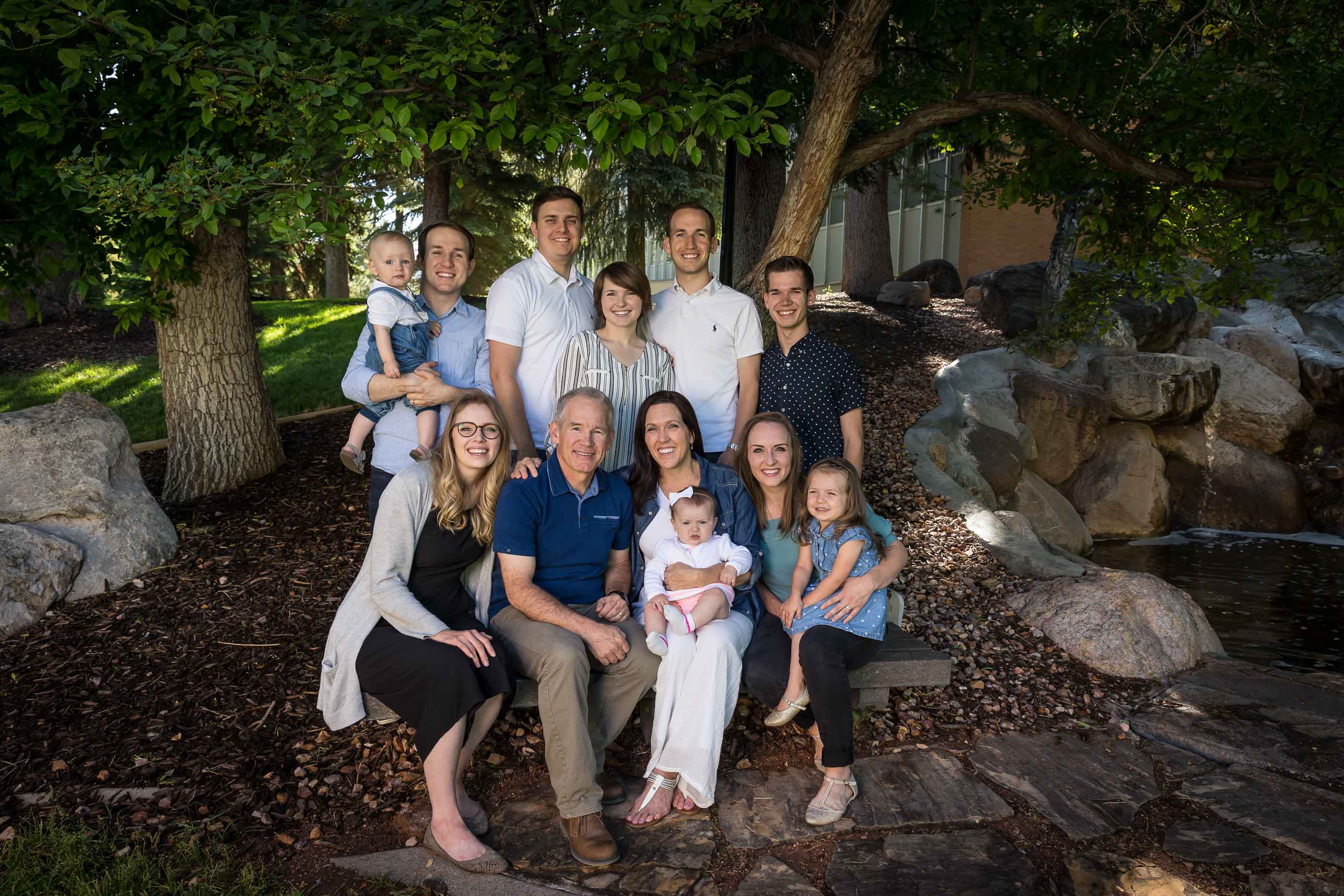 Kroff Family on SUU campus Cedar City Utah
