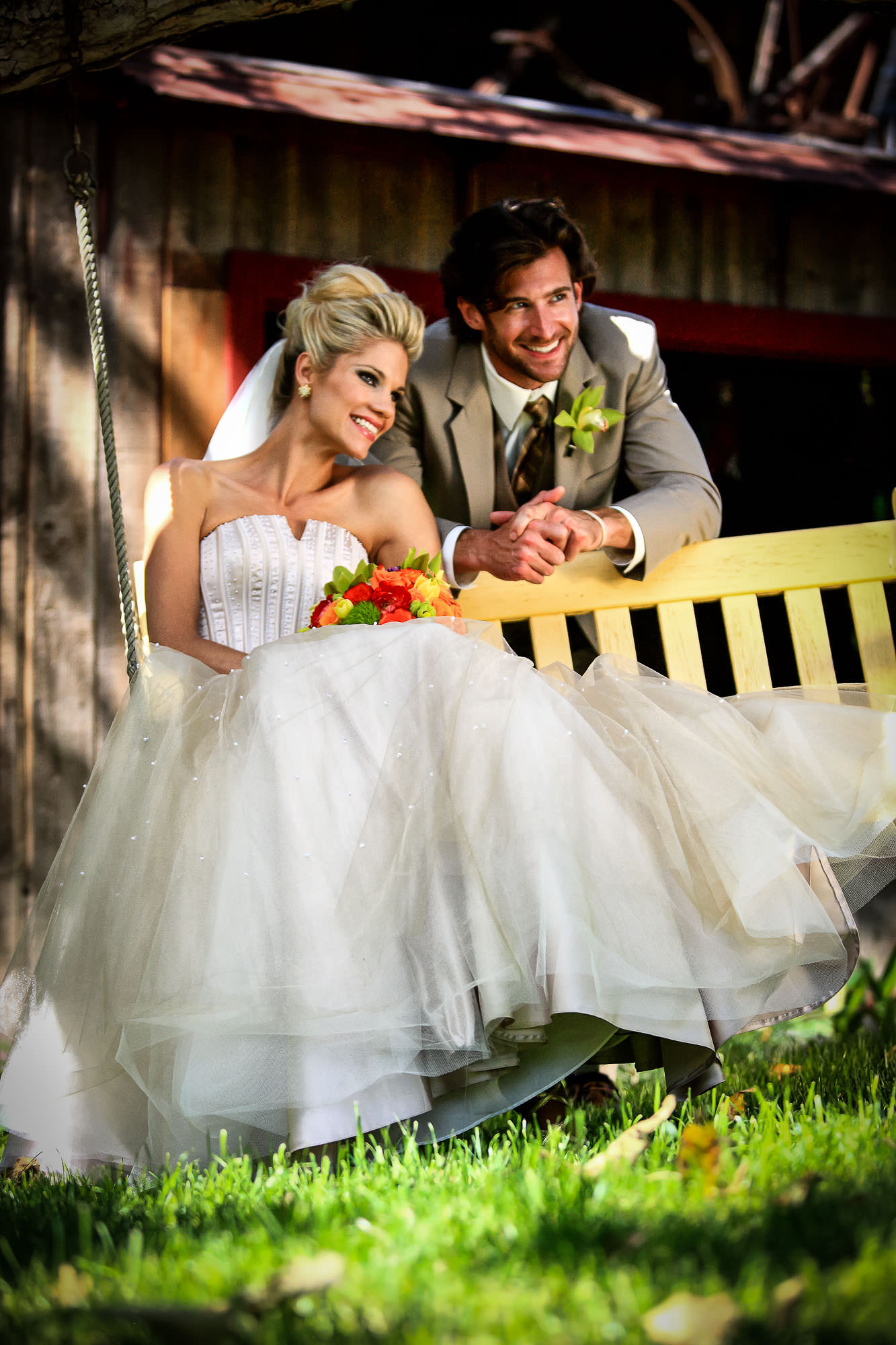 Wedding Couple at the Rancho Las Lomas Resort